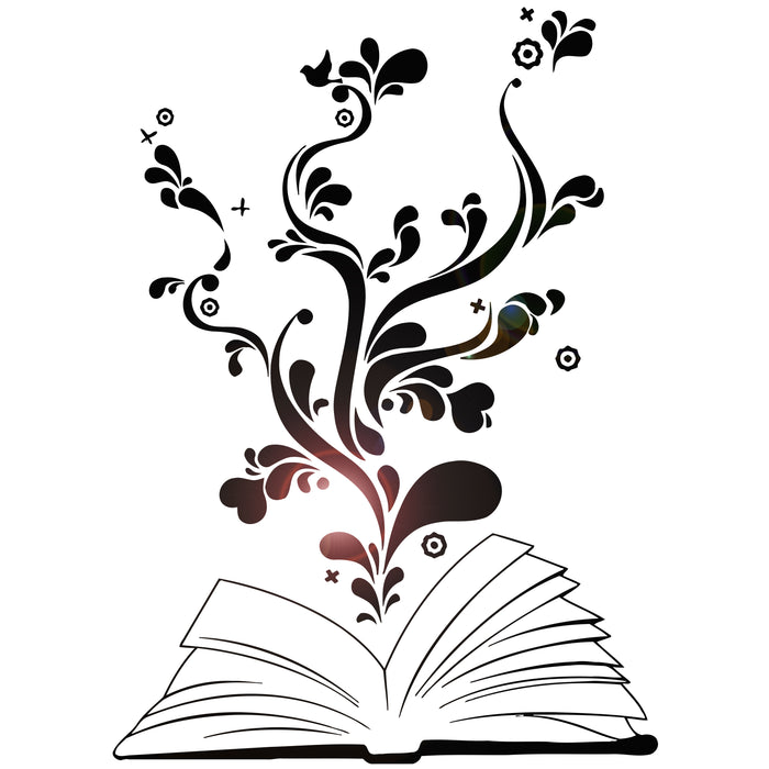 Vinyl Wall Decal Book Bookworm Library Bookstore School Stickers Unique Gift (ig2945)