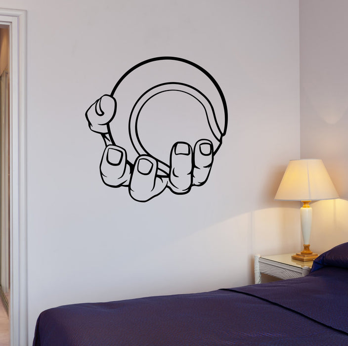Wall Decal Ball Baseball Hand Sport Game Player Vinyl Sticker (ed1460)