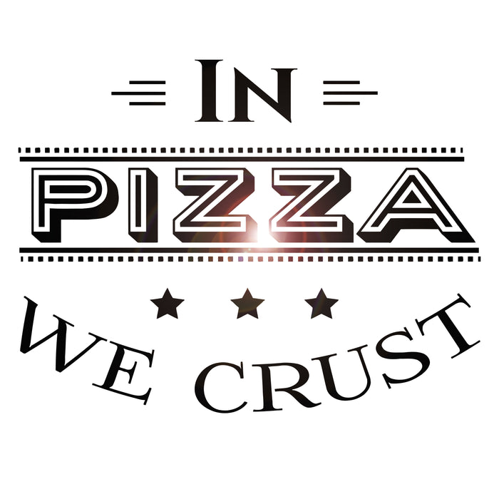 Vinyl Wall Decal Pizza Quote Pizzeria Italian Restaurant Kitchen Stickers Unique Gift (ig4905)