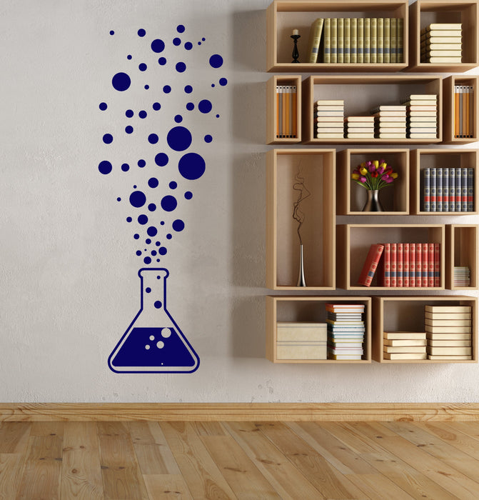 Vinyl Wall Decal Chemistry Test Tube Science Scientist Bubbles Stickers Unique Gift (1717ig)