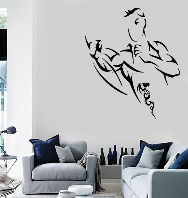 Vinyl Decal Wall Stickers Punch Martial Arts Box Boxing Strike (z1662)