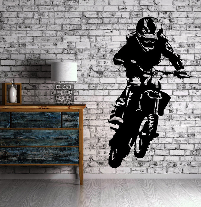 Vinyl Decal Motocross Motorcycle Bike Biker Decor Wall Stickers (z2275)
