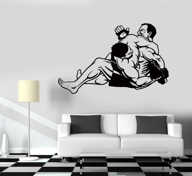 Wall Decal Jiu Jitsu Wrestling Kimura Americana Mixed Martial Arts Vinyl Sticker Unique Gift (z3253)