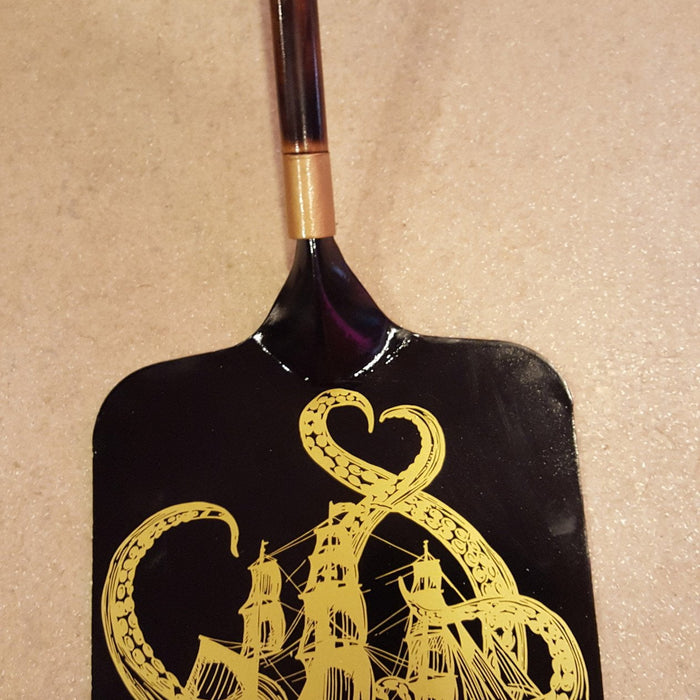 Awesome Octopus Decal in Gold Metallic