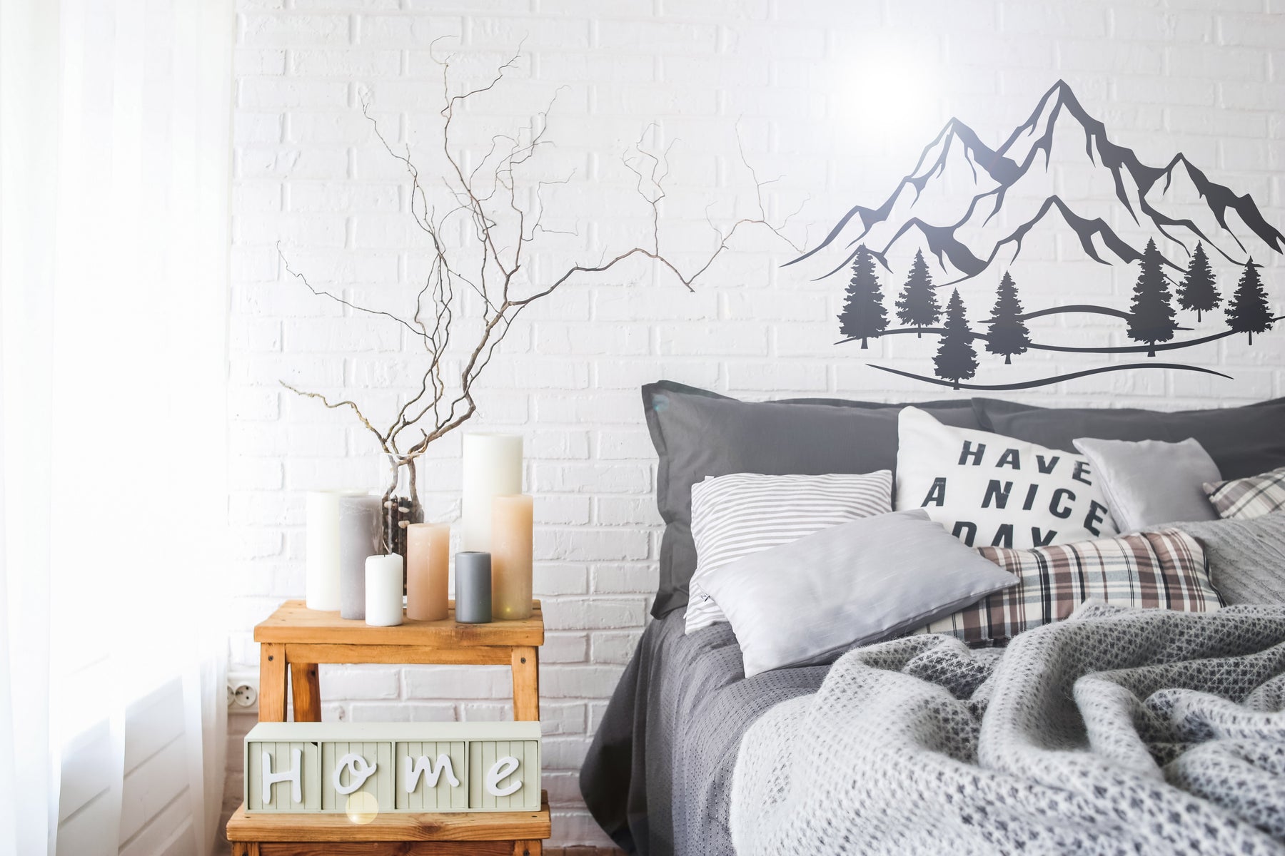 Scandinavian style bedroom