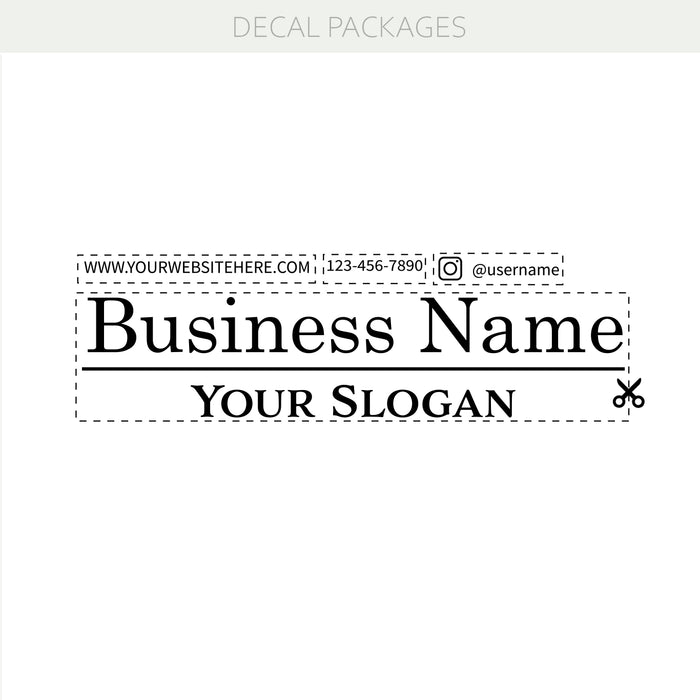 Personalized Business Name Storefront Vinyl Decal – Custom Window & Door Sign for Shops & Offices w035