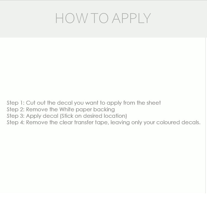 how to apply decal
