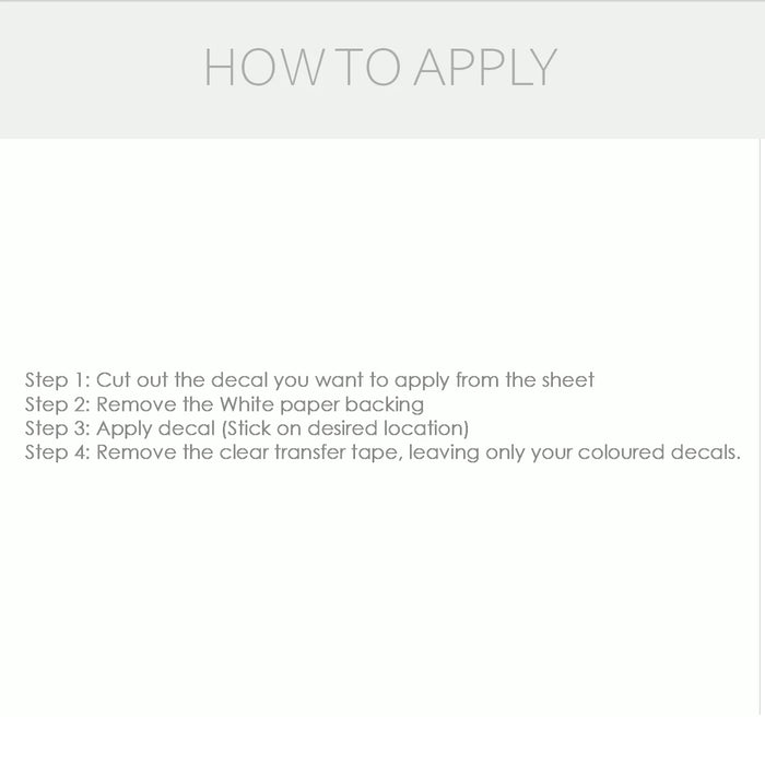 how to apply decal
