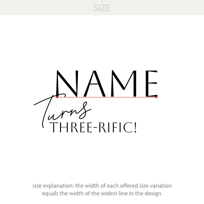size decal 