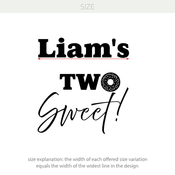 size decal