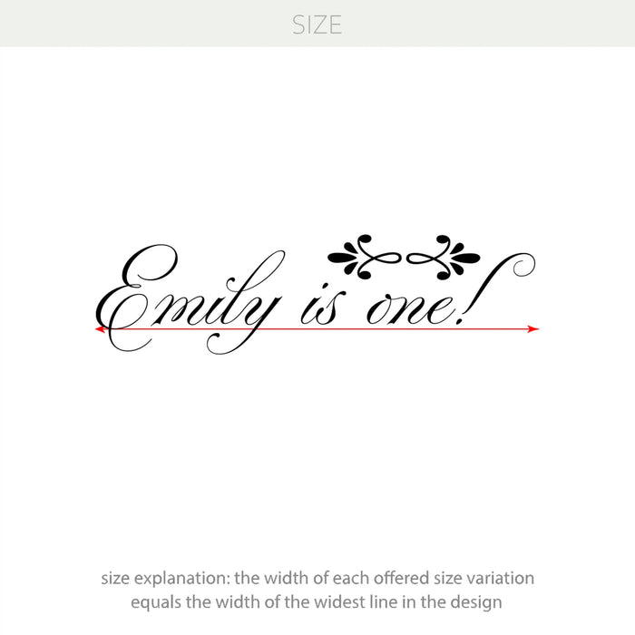 Happy Birthday Personalized Vinyl Decal – Custom Name & Age for First Birthday Party Celebration Decor w65