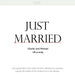 just married size decal