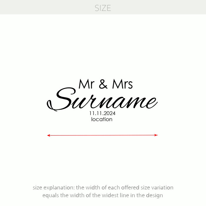 size decal
