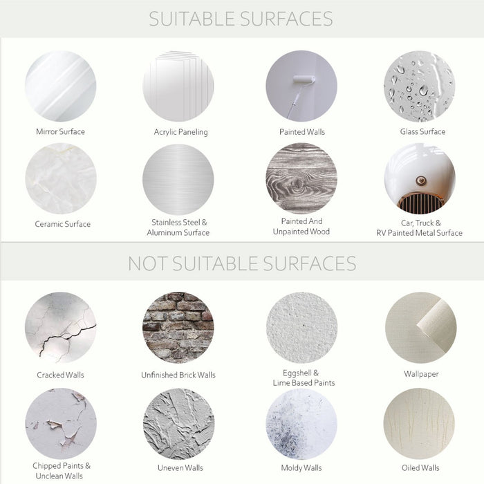 suitable surfaces for decal