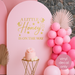 bee themed backdrop decal, a little honey is on the way phrase