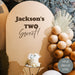 two sweet 2nd birthday vinyl decal, backdrop decoration, brown color