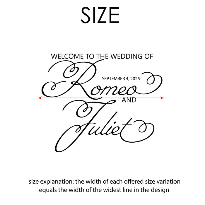 size decal