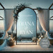 Here’s to Forever Wedding Personalized Vinyl decor, white decal on big mirror, evening outdoor party decoration