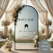 Open Bar Wedding custom names sign – Let’s Toast to Love, party decoration, day outdoor wedding theme, black decal on mirror