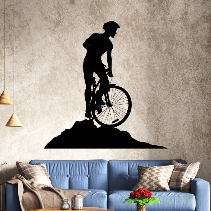 Vinyl Decal Wall Stickers Bike Biker Extreme Sport Mountain Decor (z1689)