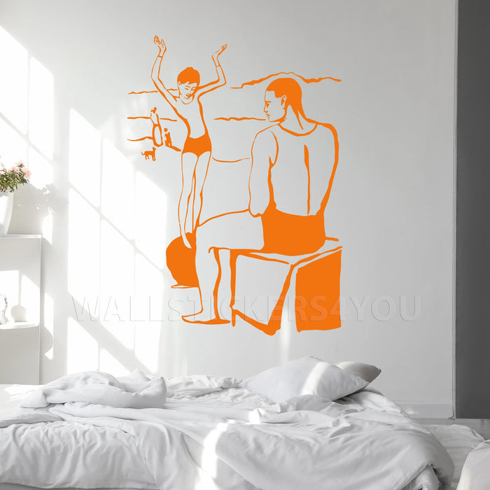 Picasso and abstract art orange
