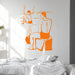 Picasso and abstract art orange
