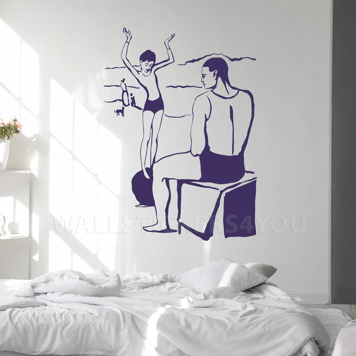 Picasso and abstract art purple