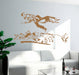 wall art Chagall abstract golden metallic