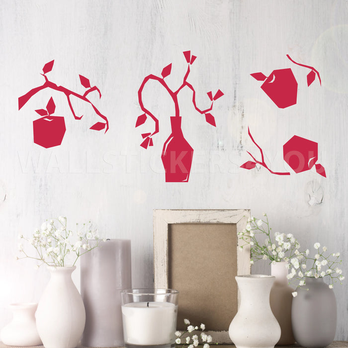 flower abstract art dark red