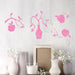 flower abstract art pink
