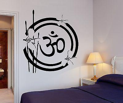 Lotus Wall Decal Buddha Buddhism Relaxation Meditation Zen Decor Unique Gift (z2661)