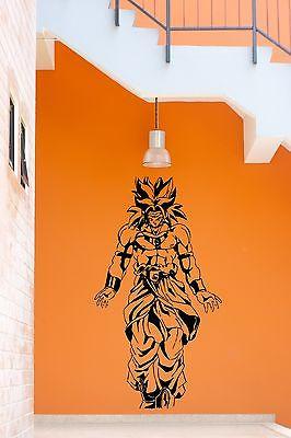 Dragon Ball Z Broly Saiyan Anime Manga Decor Wall mural vinyl Decal sticker M391