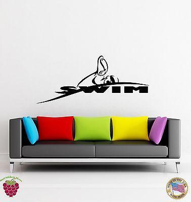 Vinyl Decal Wall Stickers Swim Swimming Swimmer Water Sport (z1656)