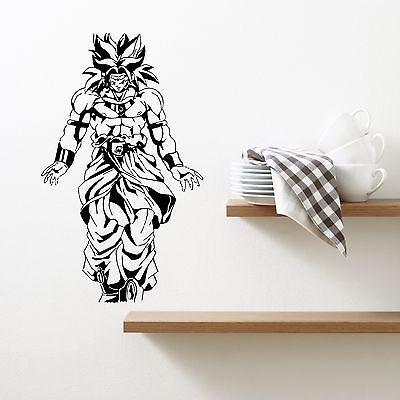 Dragon Ball Z Broly Saiyan Anime Manga Decor Wall mural vinyl Decal sticker M391