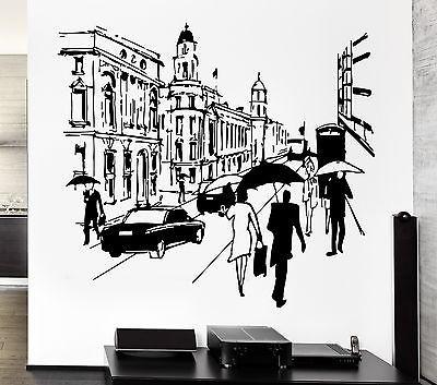 Wall Decal London England English Europe Travel Decor For Bedroom Unique Gift (z2640)