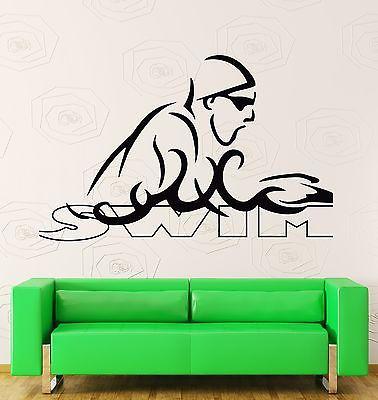 Wall Stickers Vinyl Decal Swim Swimmer Swimming Water Sport  Unique Gift (z1958)