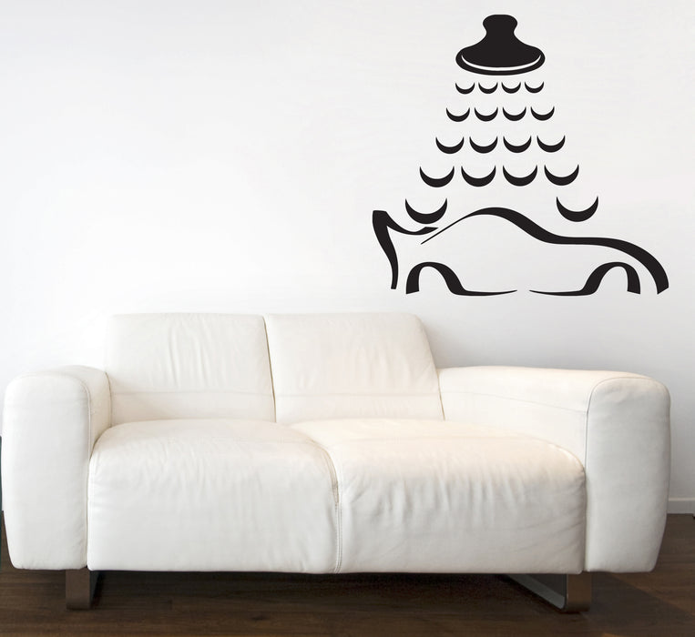 Wall Vinyl Decal Auto Car Wash Cleaning Service Garage Sticker (n1891)