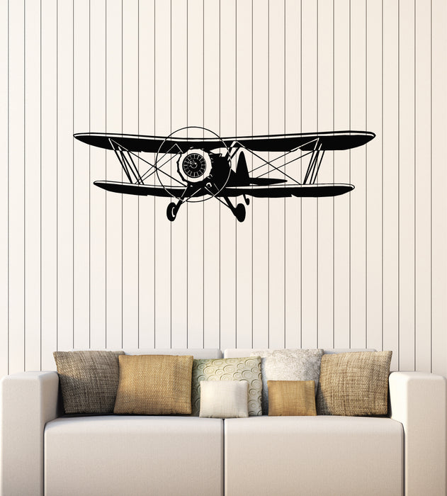 Vinyl Wall Decal Aircraft Aviation Boys Kids Boys Room Decor Stickers Mural (g1716)
