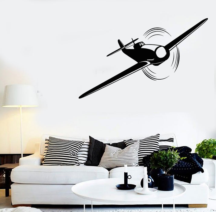 Vinyl Wall Decal Aircraft Aviation Plane Aviator Children's Room Stickers Mural (g2122)