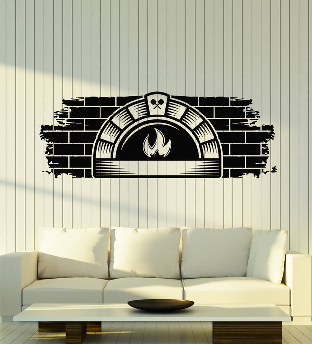 Vinyl Wall Decal Bakery Cafe Bakehouse Bread Baker Store Oven Stickers Mural (g6636)