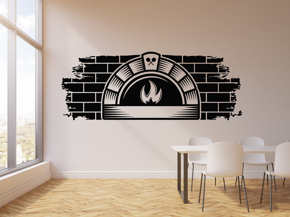 Vinyl Wall Decal Bakery Cafe Bakehouse Bread Baker Store Oven Stickers Mural (g6636)