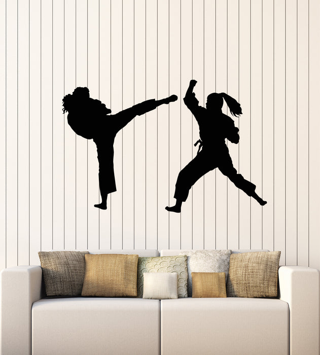 Vinyl Wall Decal Fight Club Fighting MMA Training Fight Sport Girls Stickers Mural (g1882)