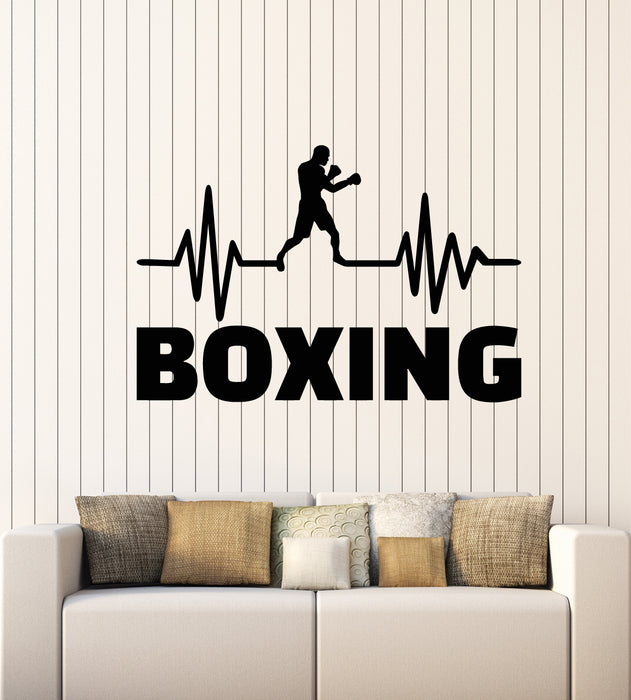 Vinyl Wall Decal Fight Club Boxing Gym Fitness Cardio Sport Stickers Mural (g2530)