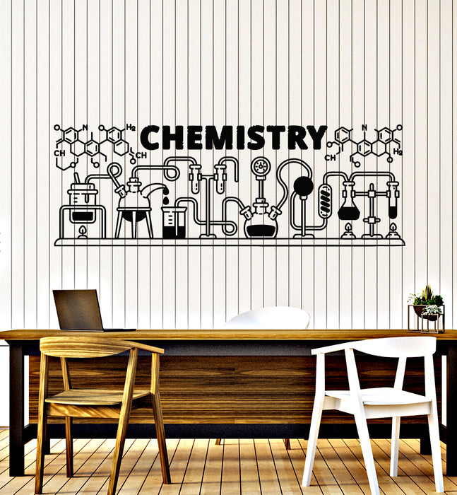 Vinyl Wall Decal Chemistry Words Science Laboratory Decor Stickers Mural (g2494)