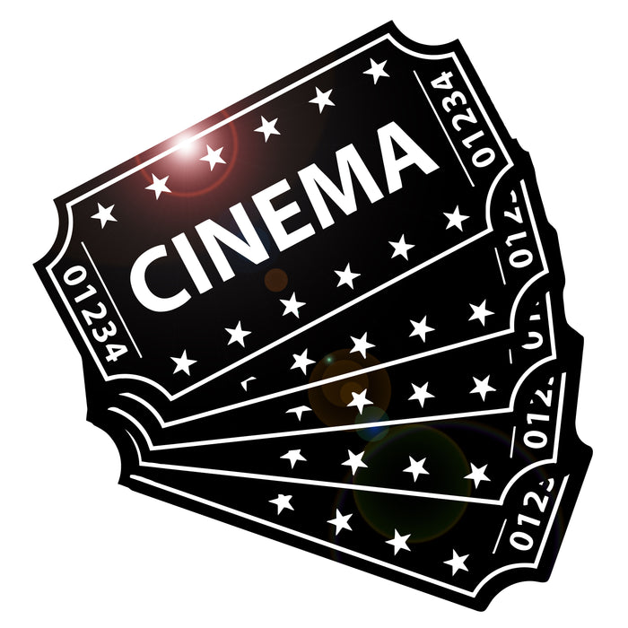 Vinyl Wall Decal Cinema Tickets Movie Film Theater Room Decor Stickers Mural (ig5360)