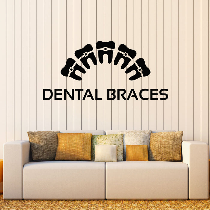 Vinyl Wall Decal Healthy Teeth Dental Care Clinic Dentist Decor Stickers Mural (g8290)