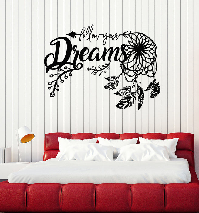 Vinyl Wall Decal Dream Catcher Bedroom Decor Talisman Stickers Mural (g4326)