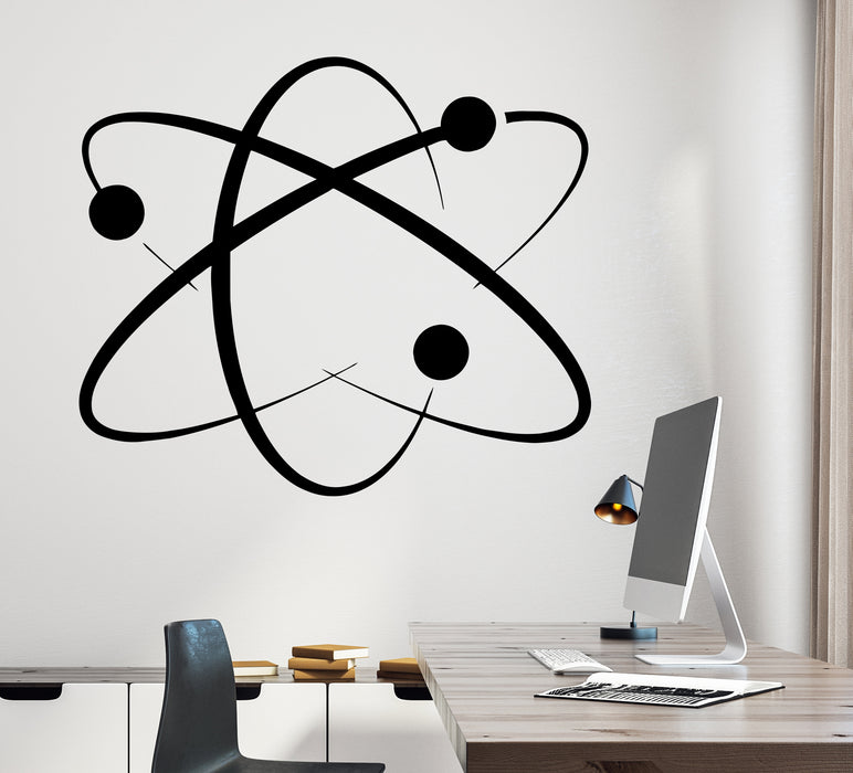 Wall Decal Atom Ions Molecules Electrons Physics Vinyl Sticker (ed2193)