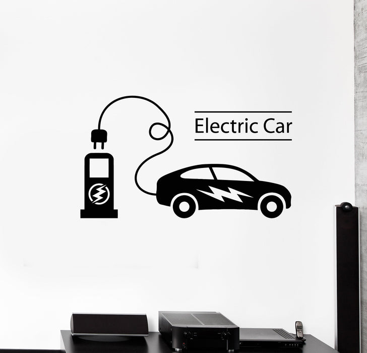 Vinyl Wall Decal Electric Car Electrical Charging Station Vehicle Stickers Mural (ig5368)