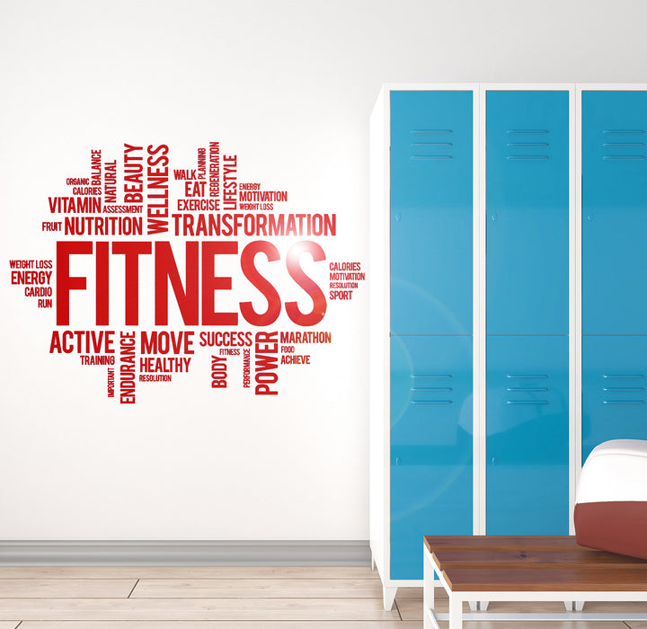 Vinyl Wall Decal Fitness ig3825